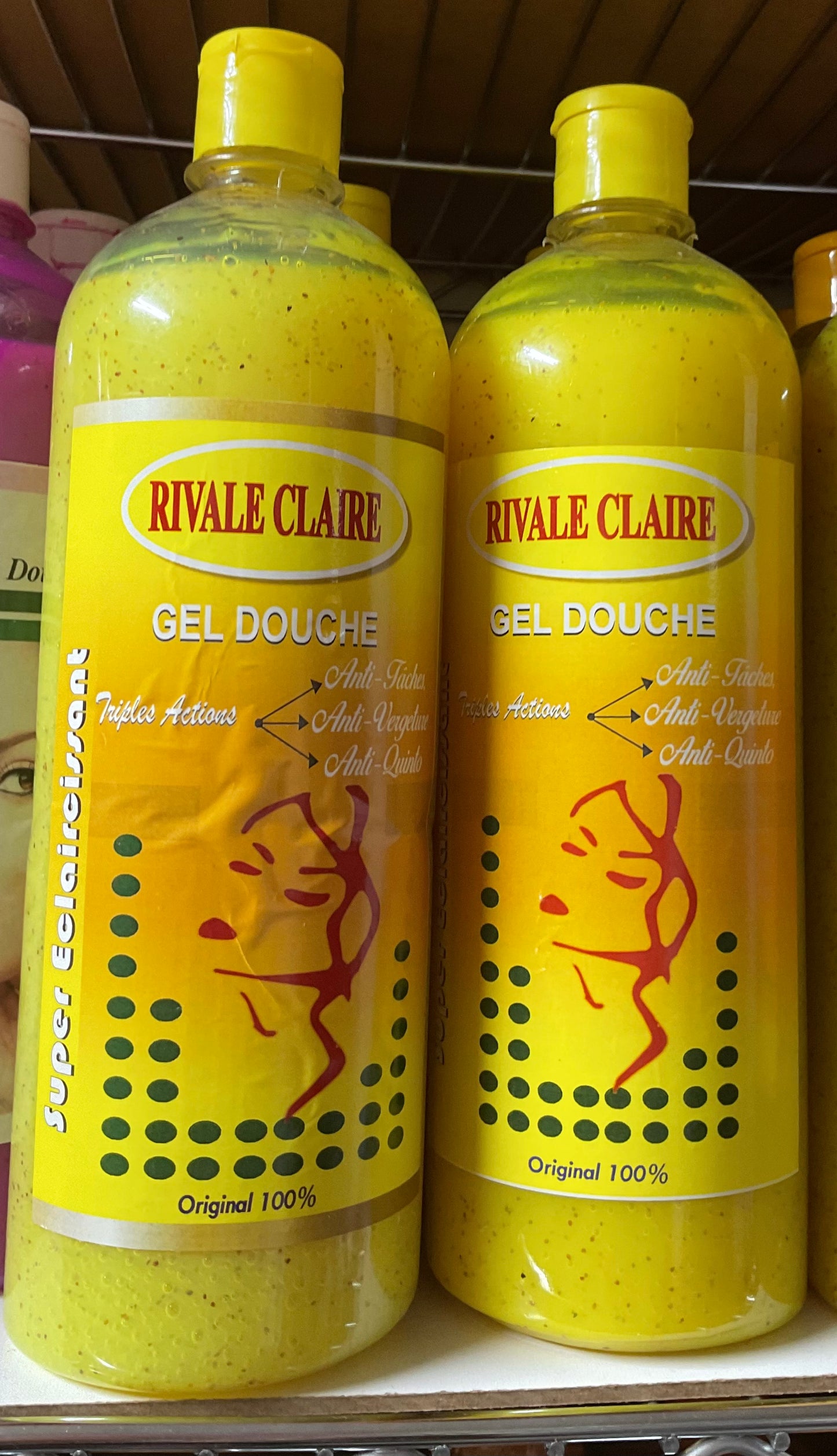 Rivale Claire Shower Gel Super whitening & exfoliating 1000ml Triple action