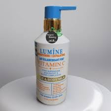 Lumine Brightening & Exfoliating Vitamin C Face & Body Lotion Blend Complexion