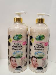 Veet Gold Milk & Goat Milk Exfoliating Shower Gel 1000ml 1pc