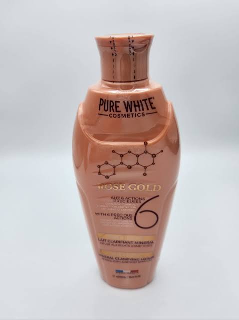 Pure white rose gold lightening body lotion 400ml