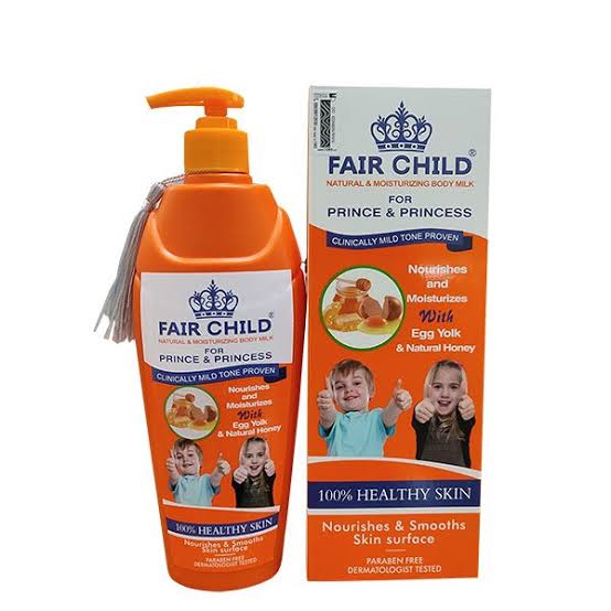 FAIR CHILD NATURAL & MOISTURISING WITH EGG YOLK & NATURAL HONEY BODY LOTION 400ml
