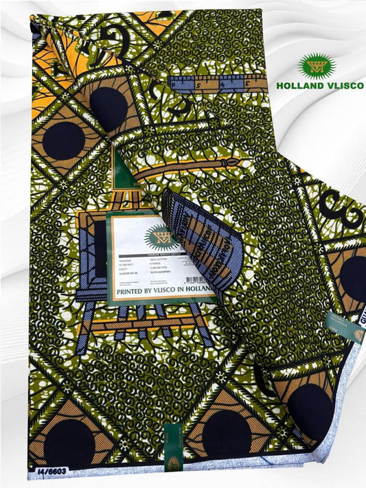 Authentic African Print 100%Cotton 6yards