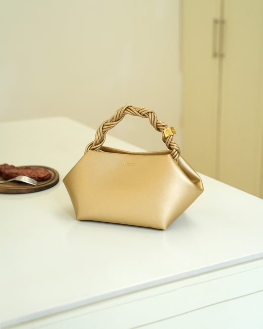 Versse Gold Shoulder Bag