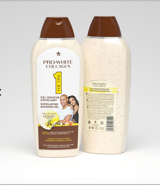 Pro White collagen Exfoliating Shower Gel
