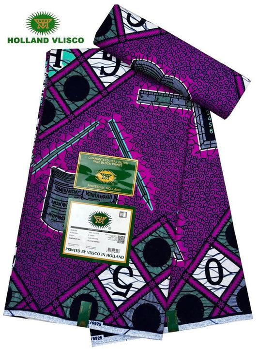 Authentic African Print 100%Cotton 6yards