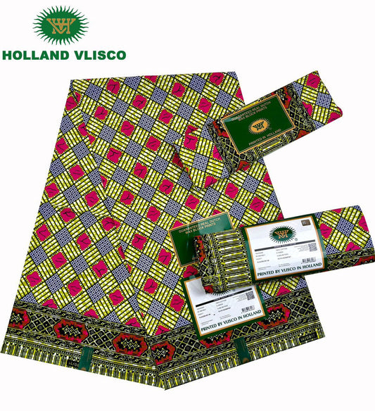 Authentic African Print 100%Cotton 6yards