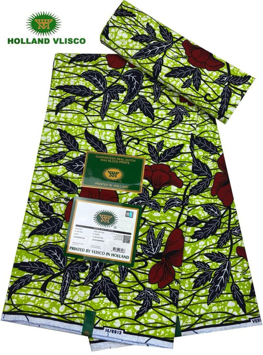 Authentic African Print 100%Cotton 6yards