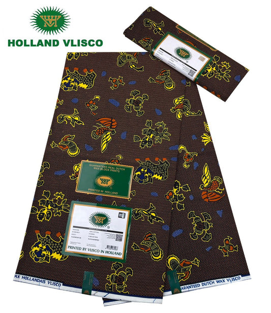 Authentic African Print 100%Cotton 6yards