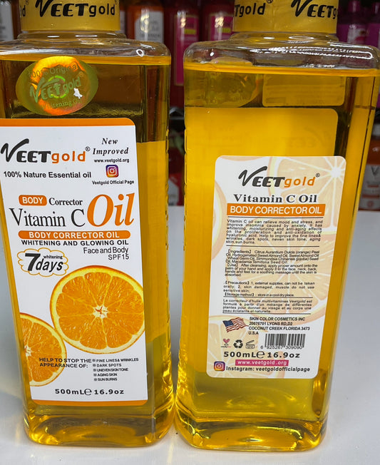 Veet Gold Vitamin C Super Whitening Oil 500ml