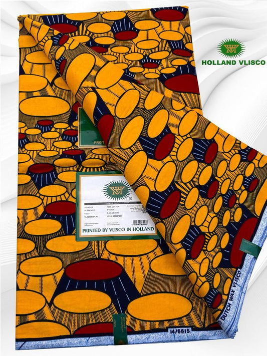 Authentic African Print 100%Cotton 6yards