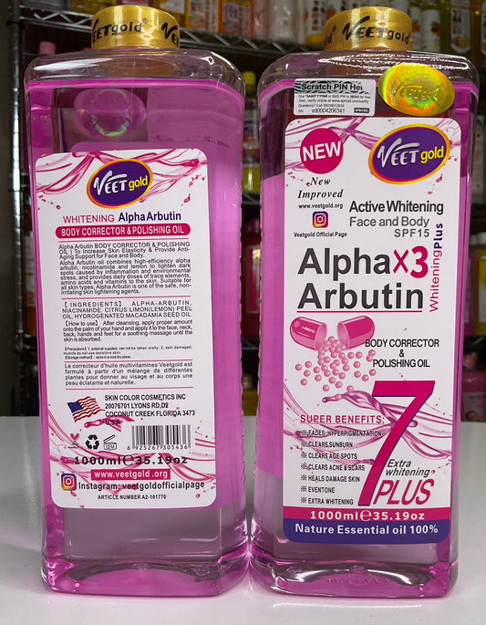 Veet Gold Alpha Arbutin Skin Correcting & Ligtening Oil 1000ml