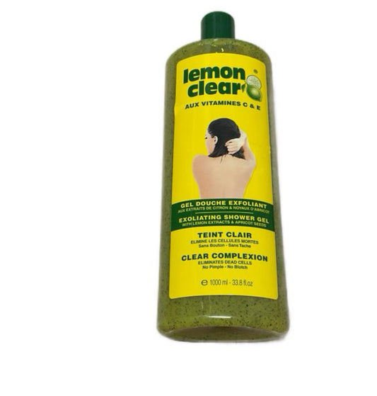 Lemon clear exfoliating shower gel 1000ml