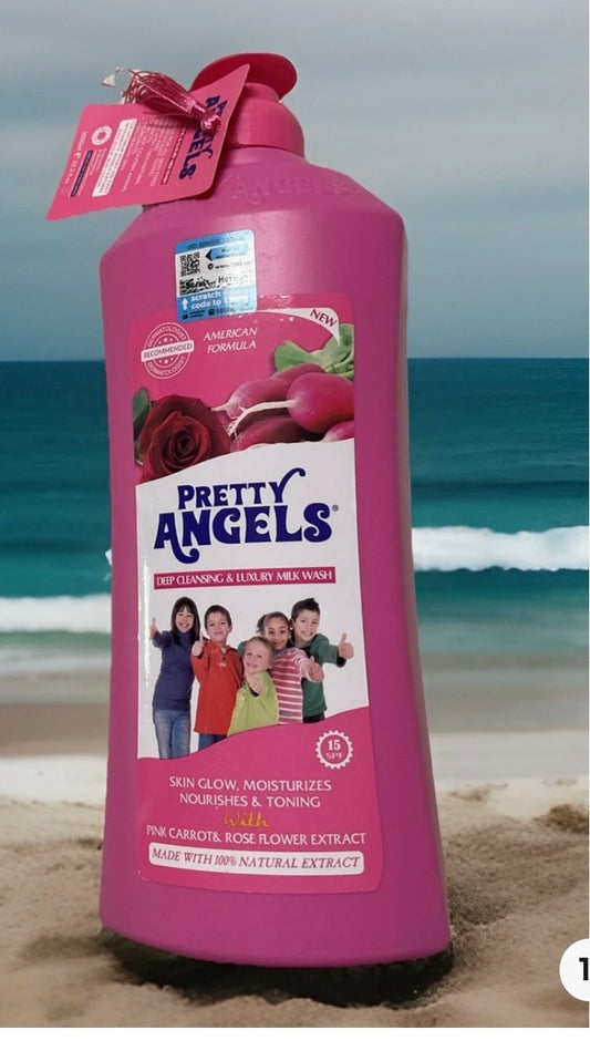 Pretty ANGELS KIDS SKIN GLOW,MOISTURIZERS,NOURISHES&TONING B Wash1000ml
