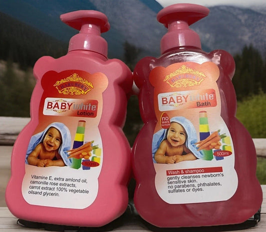BABY WHITE glow Kids&teens Lotion& Body Wash