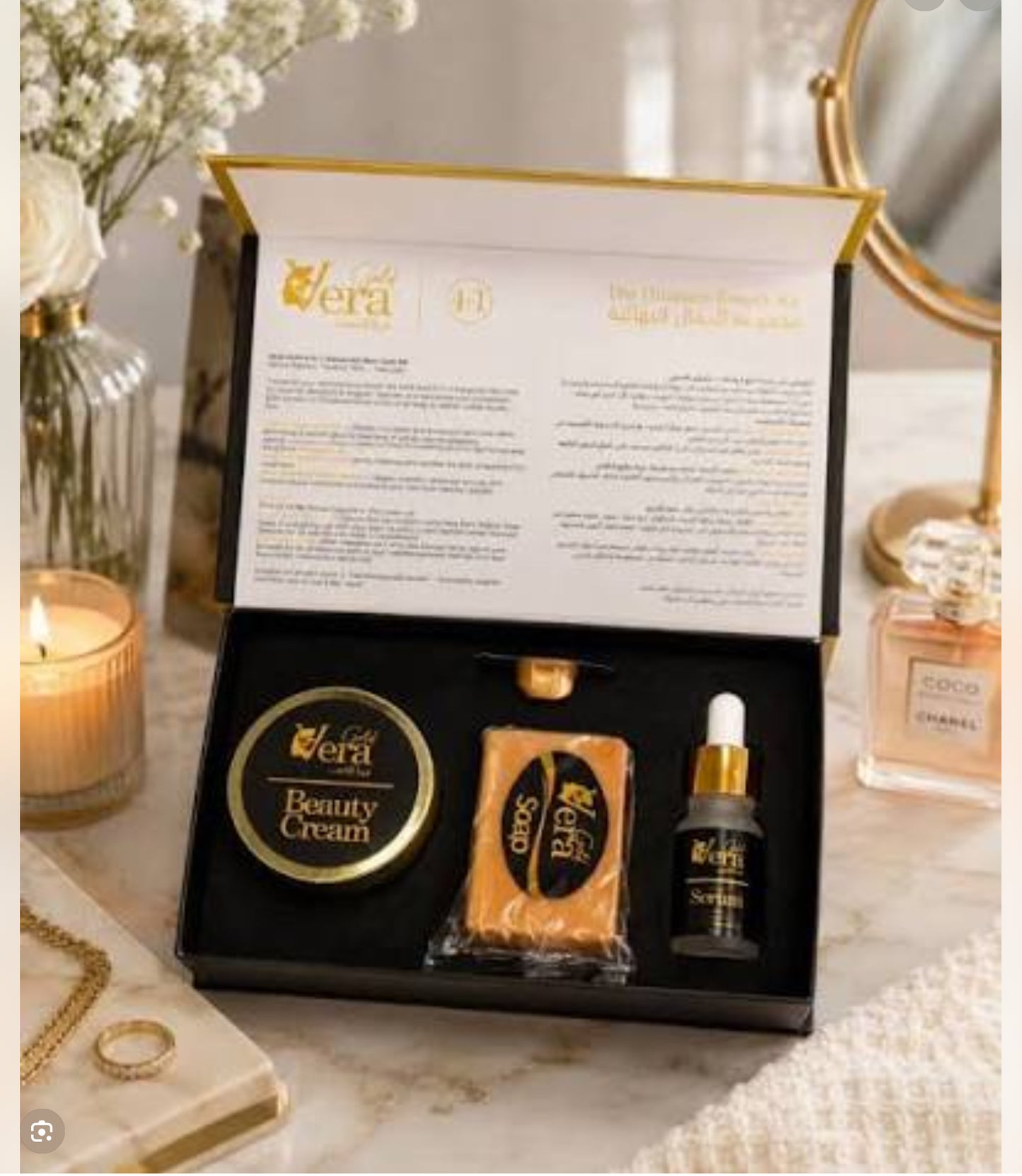 VERA GOLG WHITENING AND ANTI AGEING SET4IN1