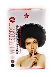 White secret lightening body and face soap 190g