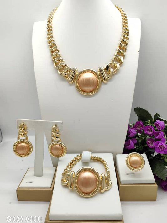 18K Gold Plated High Fashion Jewelry Sets