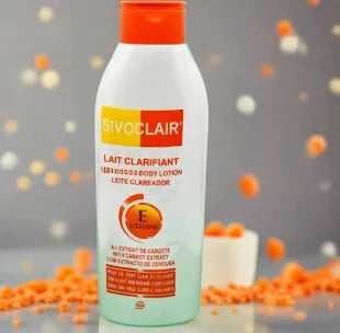 SIVOCLAIR LIGHTENING BODY LOTION w/ Vitamin E and CAROTENE 250ml