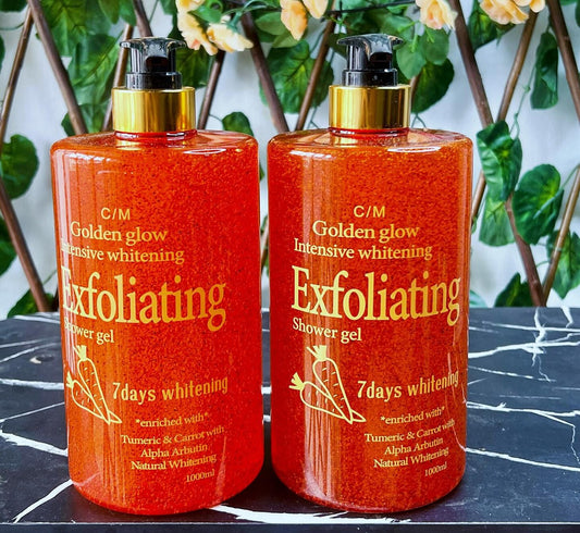 Golden Glow Intensive Whitening Exfoliating Shower Gel 1000ml 1pc
