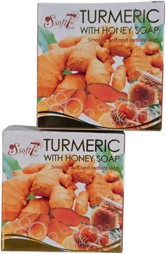 Soft7 Turmeric with Honey Natural Skincare Herbal Soap 120g 1pc